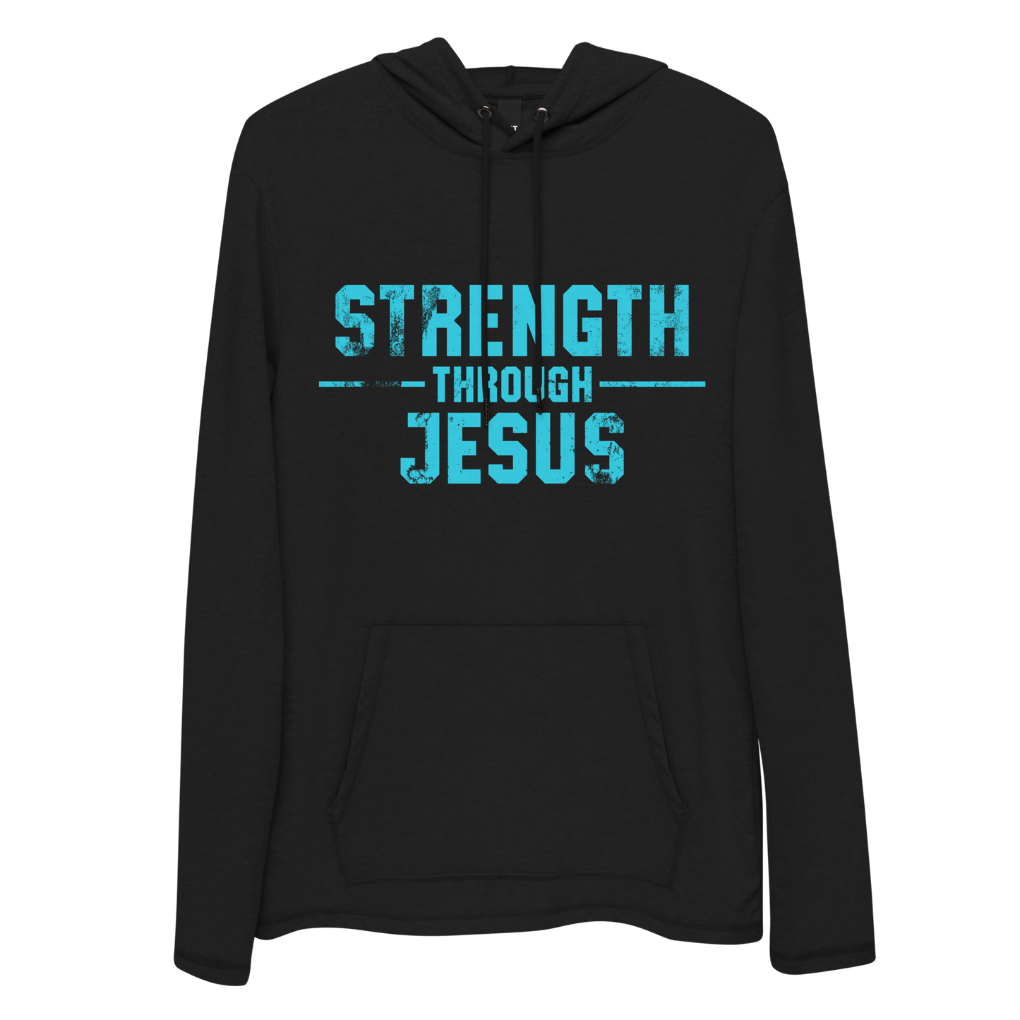 Unisex Core Light Hoodie - Teal Text