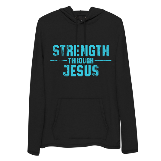 Unisex Core Light Hoodie - Teal Text