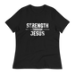 Women's Core Relaxed T-Shirt - White Text