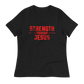 Women's Core Relaxed T-Shirt - Red Text