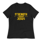 Women's Core Relaxed T-Shirt - Yellow Text
