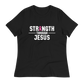 Women's Breast Cancer Relaxed T-Shirt - White Text