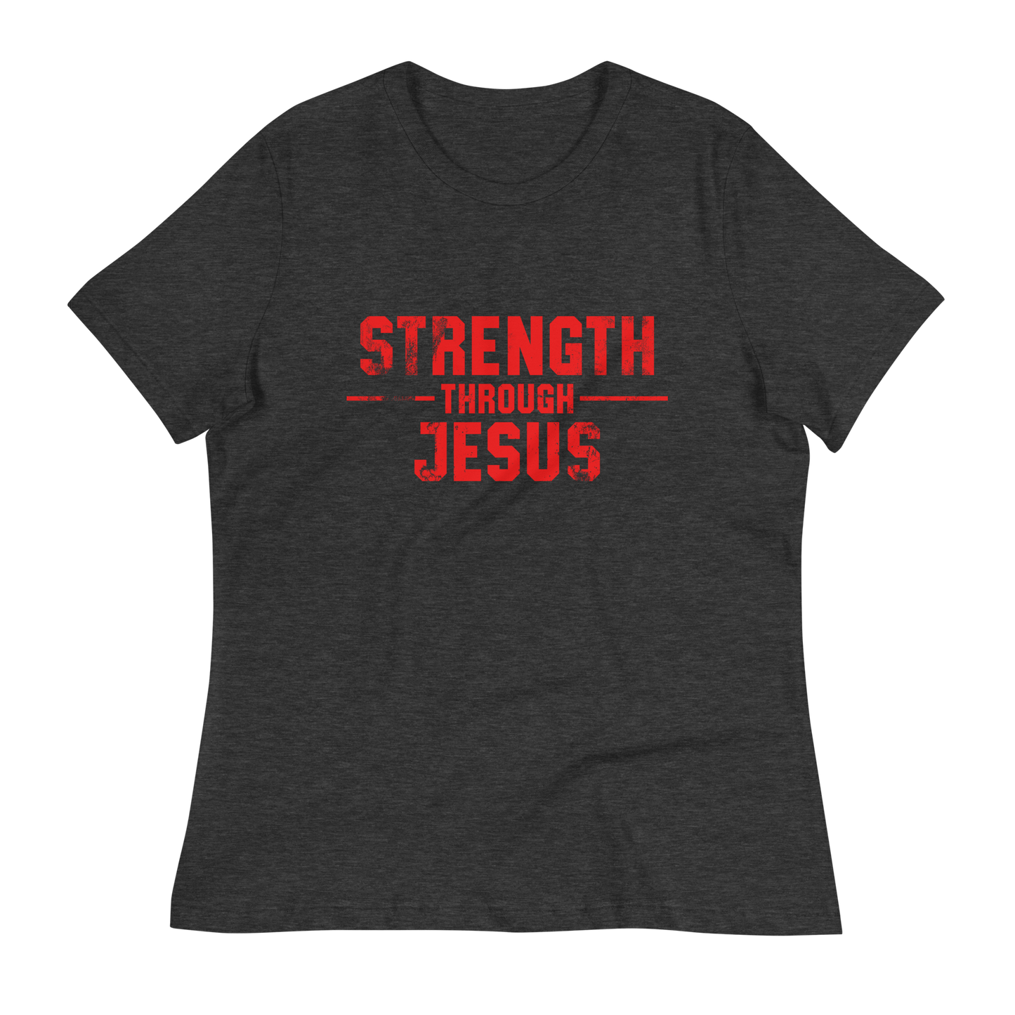 Women's Core Relaxed T-Shirt - Red Text